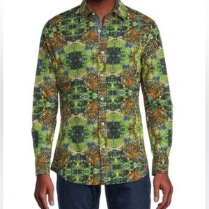 Daniel Cremieux Premium Denim‎ Multicolor Patterned Men's Shirt. Size 3XB.